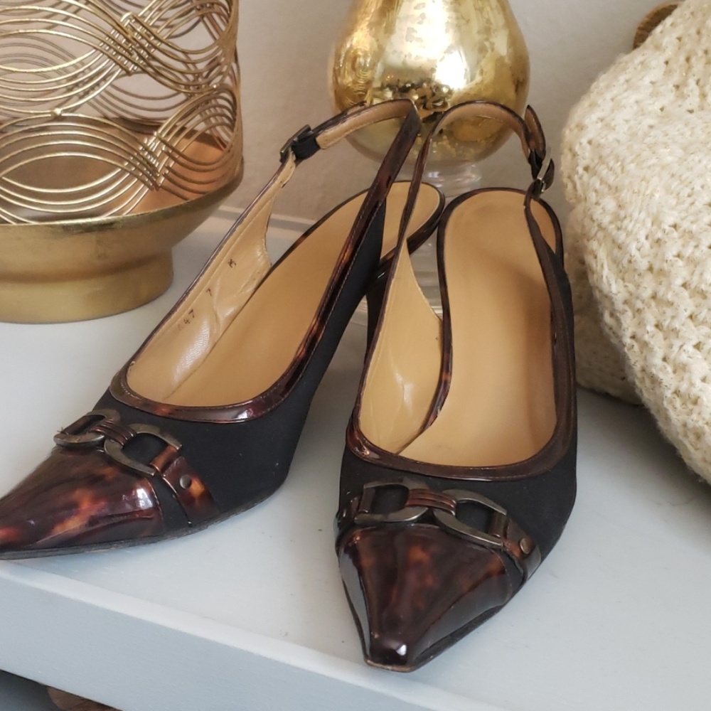 Stuart Weitzman vintage sling back kitten heel